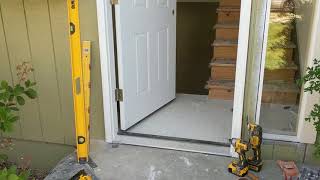 Jeld Wen Front Door Installation  Really crappy products and craftsmanship PART 1 [upl. by Nary793]