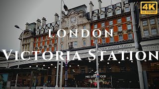 London Victoria Station Walk Through England 4K [upl. by Adnamma]