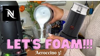 How To Foam Milk With Aeroccino 3 Make Coffee With Foam Tips amp Tricks  Easy Foamed Latte Recipe [upl. by Soiritos]