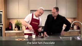 How to make a hot chocolate using an aerolatte milk frother [upl. by Yemrej]