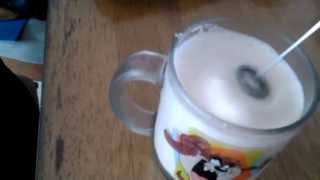 Aerolatte Review Frothing Cold Milk In Under 1 Minute [upl. by Zetnahs844]